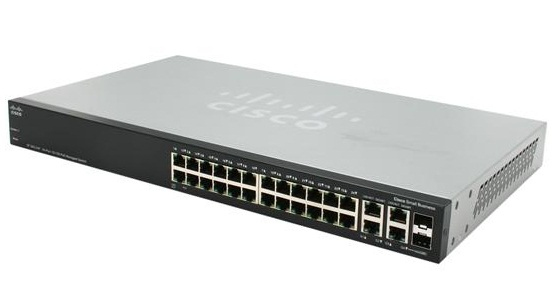 Cisco SF500-24P 24-Port 10 100 Stackable Managed Switch
