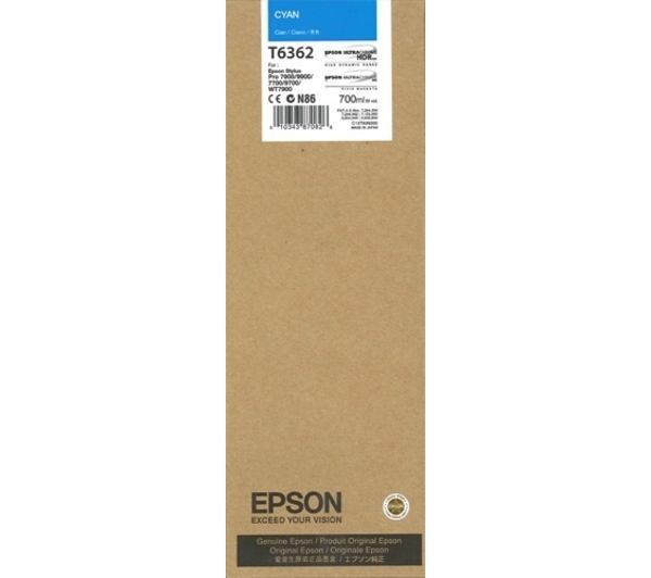 Mực in Epson T6362 Cyan ink cartridge