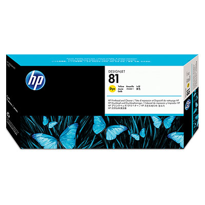 Đầu in HP 81 Yellow Dye Printhead and Printhead Cleaner
