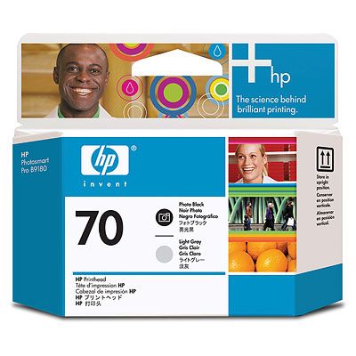 HP 70 Photo Black and Light Grey Printhead