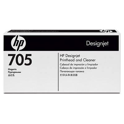 HP 705 Magenta Designjet Printhead and Cleaner