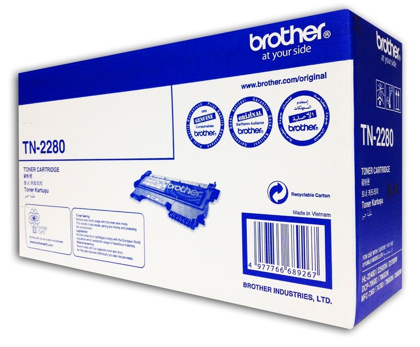 Mực in Brother TN 2280 Black Toner Cartridge