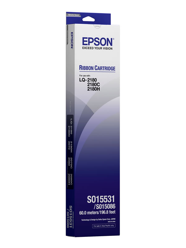 Ribbon Epson S015531 Black Ribbon Cartridge