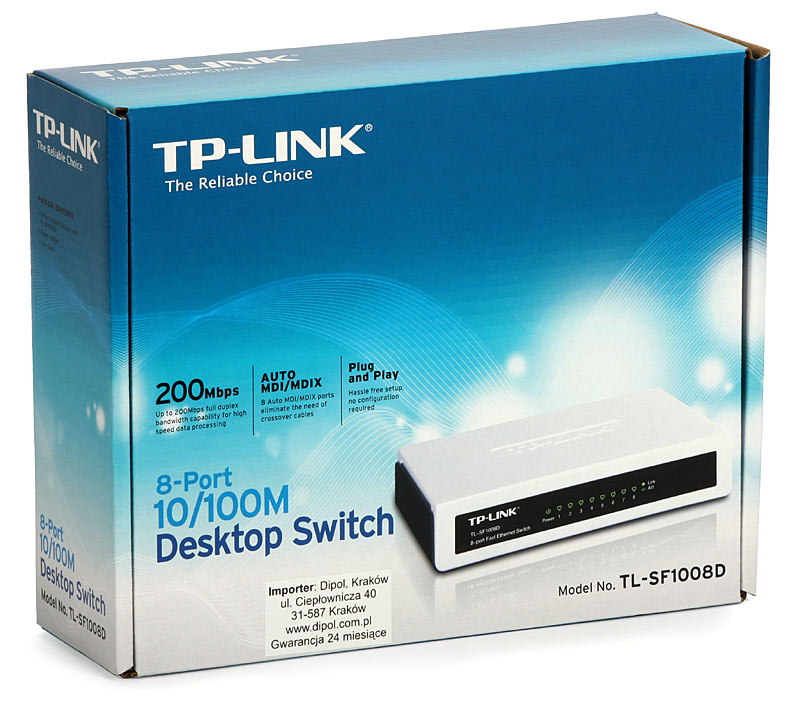 Switch TP-Link TL-SF1008D,  8 cổng 10/100Mbps