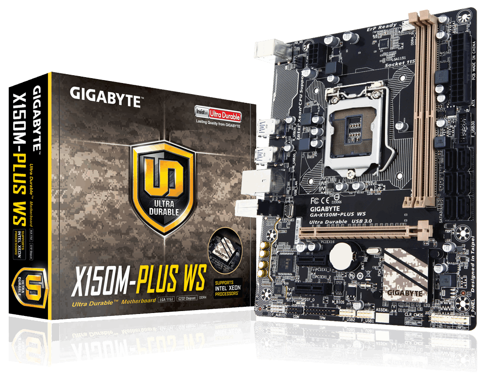Main Server Gigabyte GA-X150M-PLUS WS, Socket 1151