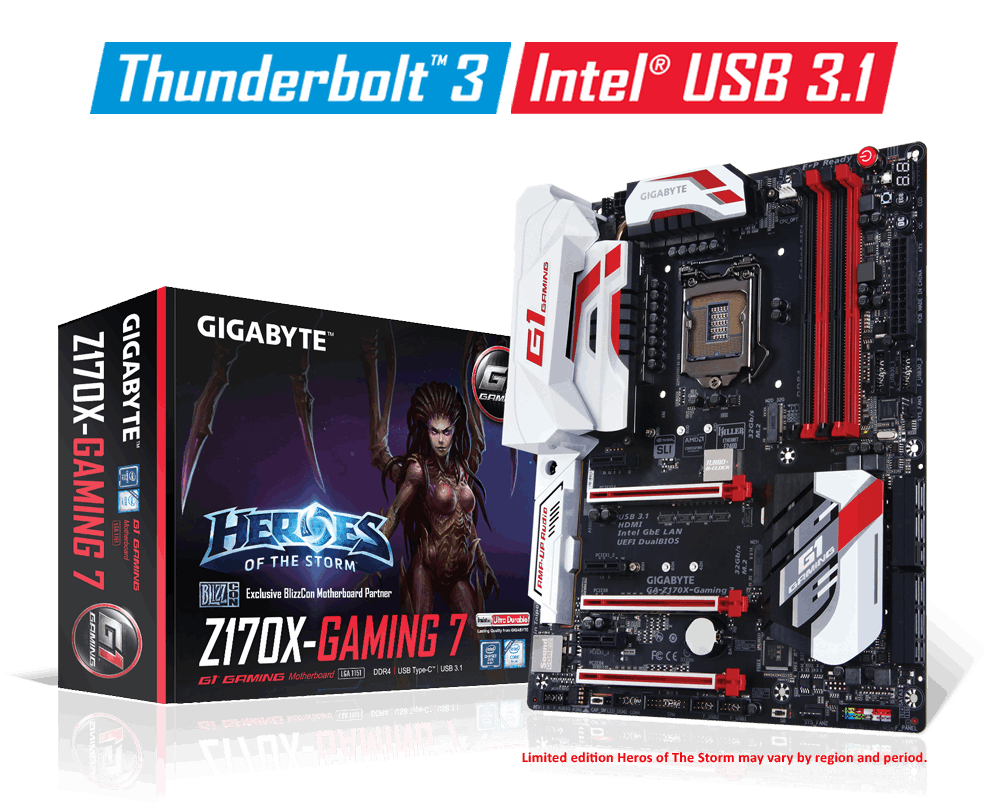 Main Gigabyte GA-Z170X-GAMING 7, Socket 1151