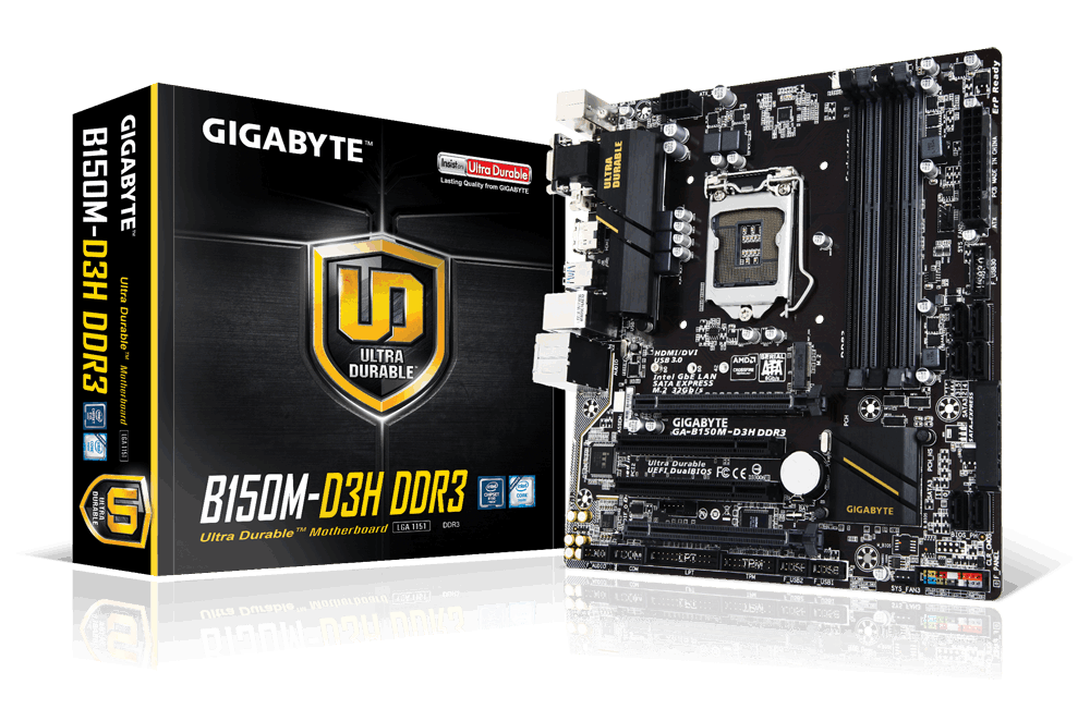 Main Gigabyte GA-B150M-D3H-DDR3, Socket 1151