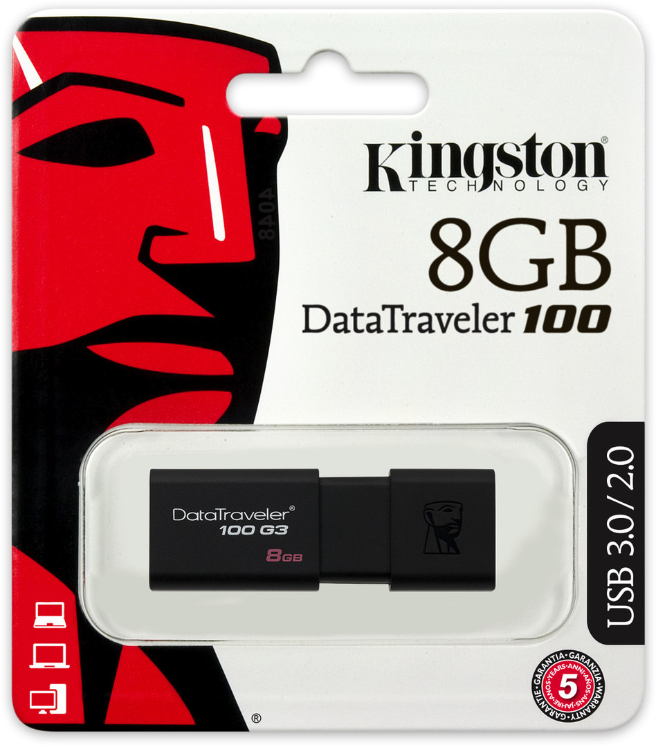 USB 8GB Kingston DataTraveler 100 G3