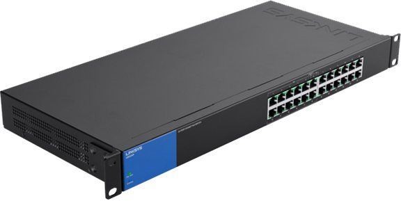 Switch Linksys LGS124P, 24-Port Desktop Business Gigabit PoE
