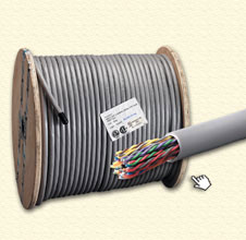 Cáp mạng AMP, Cat 5 UTP 25-pair Cable, CMR, Solid