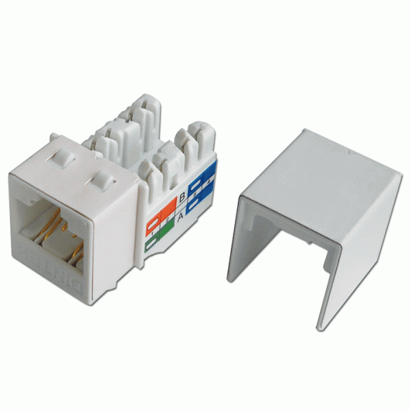 Ổ cắm mạng Dintek Cat.6A Unshielded 110 Jack T568A/B