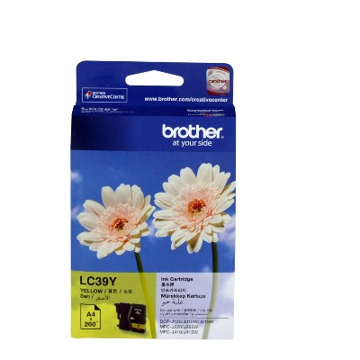 Mực in Brother LC 39Y Yellow Ink Cartridge