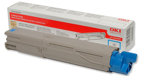 Mực in Oki C3300n/C3400n/C3600n Cyan Toner Cartridge