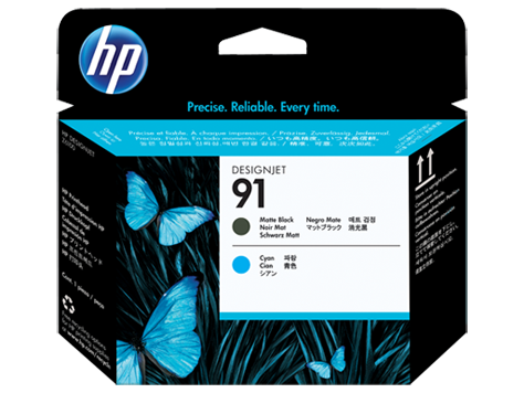 Đầu in HP 91 Matte Black and Cyan Printhead